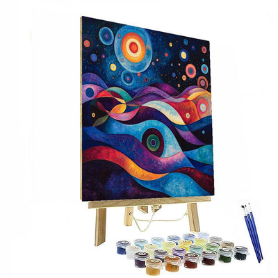 Wassily Kandinsky Inspired Abstract Galaxy Adventure  DIY Paint By Numbers