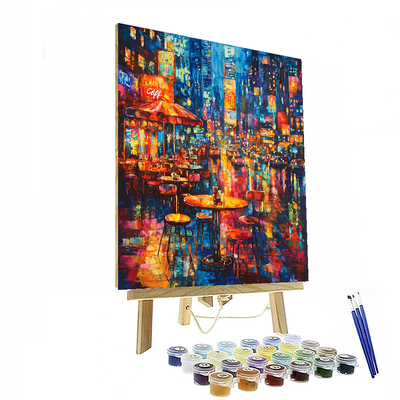 Leonid Afremov Inspired Dazzling City Lights  DIY Paint By Numbers