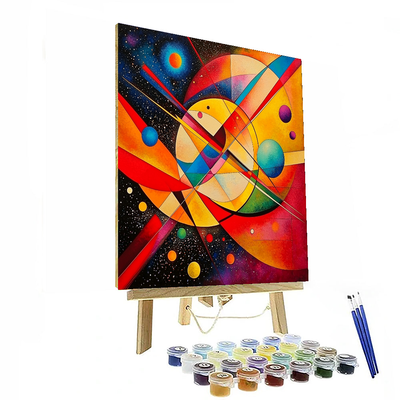 Wassily Kandinsky Inspired Colorful Cosmos  Paint By Numbers Art