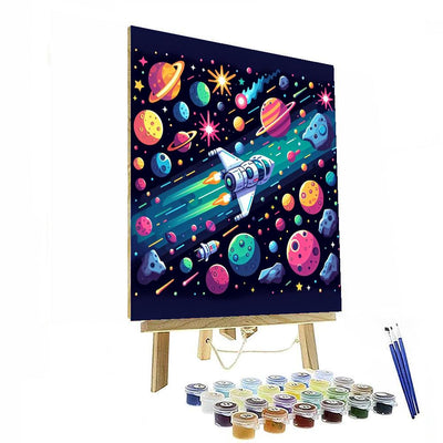 Galactic Explorer's Voyage Paint By Color