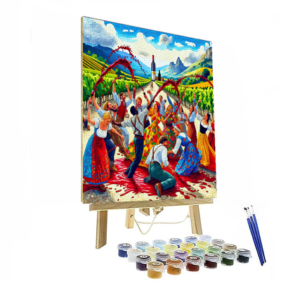 San Vino Wine Fight - Haro, Spain Numbered Painting Kits