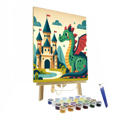 Medieval Dragon's Kingdom DIY Paint By Numbers