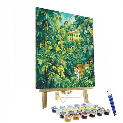 Rousseau Inspired Majestic Jungle Animals  DIY Paint By Numbers