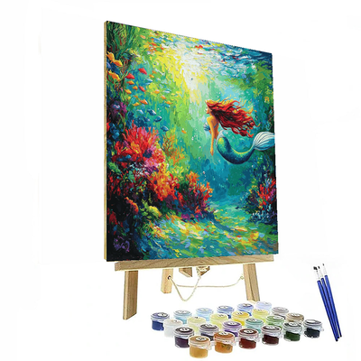 Ariel's Secret Lagoon - Disney Inspired Numbered Painting Kits