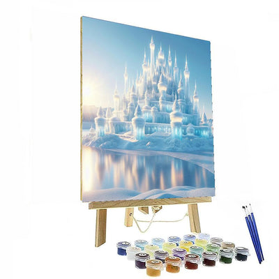 Winter Ice Castle Fantasy Paint By Numbers Art