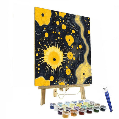 Yayoi Kusama Inspired Celestial Pulse  Paint By Number