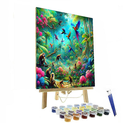 Tropical Jungle Escapade Painting Number Kit