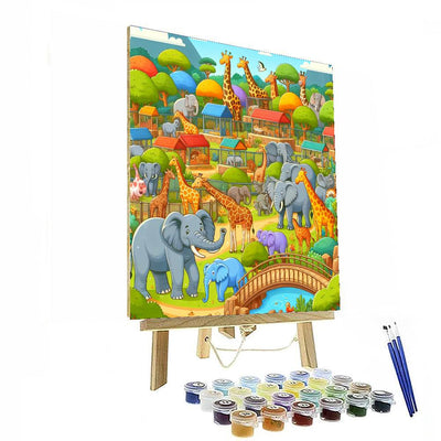 Zoo Wonders Painting By Numbers Kit