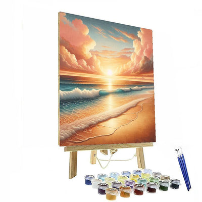 Enchanting Sunset Beach Paint By Numbers Art