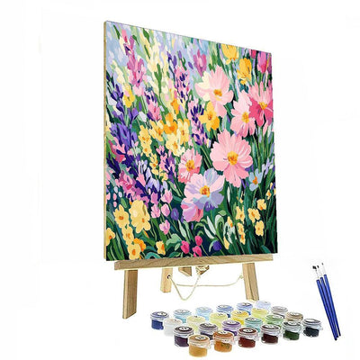 Monet Inspired Whimsical Floral Harmony  Paint By Numbers