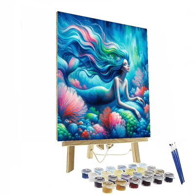 Mermaid's Ocean Symphony Painting Number Kit