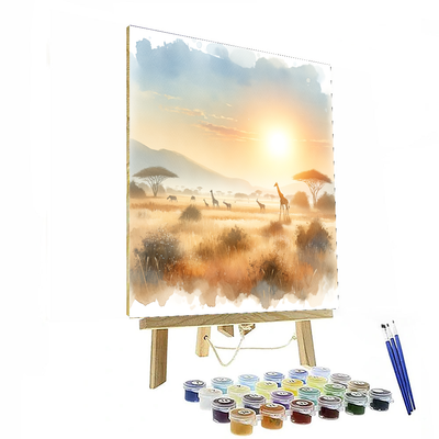 Sunlit Savanna Paint By Numbers