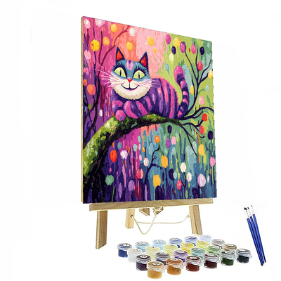 Cheshire Cat's Curious Adventure - Disney Inspired Numbered Painting Kits