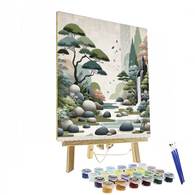 Tranquil Zen Retreat Number Painting