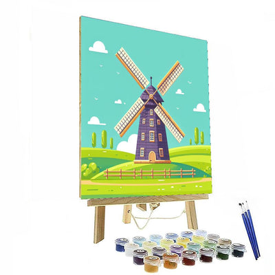Whistling Windmill Paint By Numbers Art