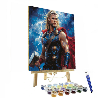 Chris Hemsworth: Thunderous Chronicles Of Thor Painting Number Kit