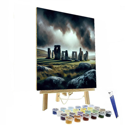 Enigmatic Celtic Stone Circle Painting Number Kit