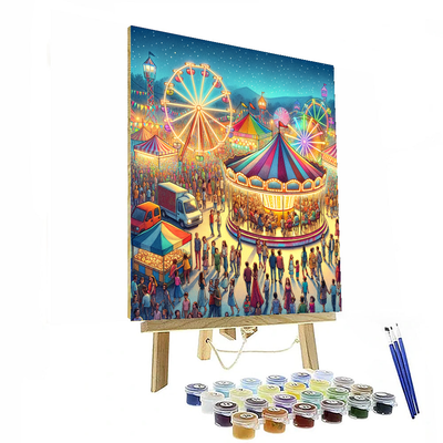 Vibrant Carnival Painting By Numbers Kit