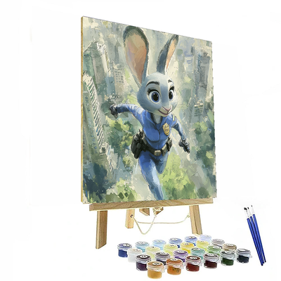 Zootopia Judy Hopps Adventure - Disney Inspired Number Painting