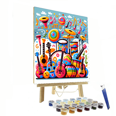 Magical Musical Instruments Numbered Painting Kits