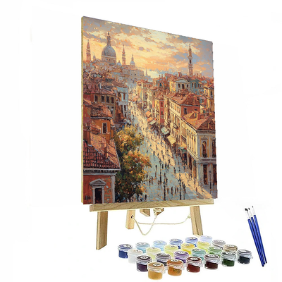 Canaletto Inspired Historic Cityscape Wonders  Painting By Numbers Kit