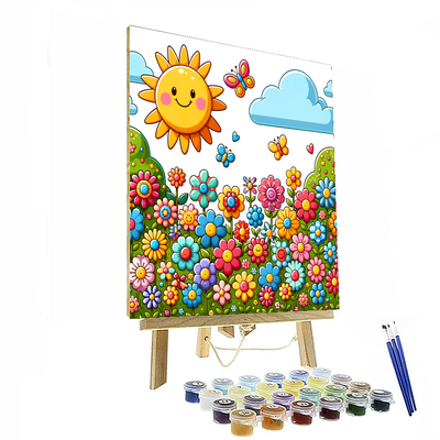 Gorgeous Flower Garden Paint By Numbers Kits