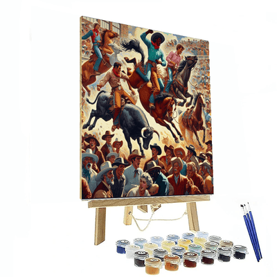 Wild West Rodeo Number Painting