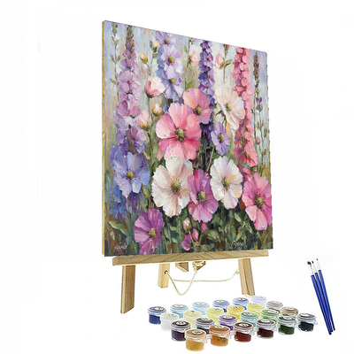 Renoir Inspired Blissful Floral Harmony  Number Painting