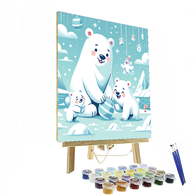 Polar Bear Pals Painting By Numbers Kit