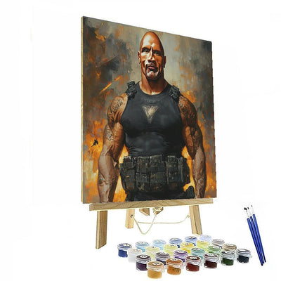 Dwayne Johnson: The Titan Of Tenacity Numbered Painting Kits