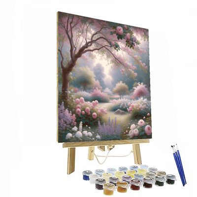 Serene Garden Retreat Painting By Numbers Kit