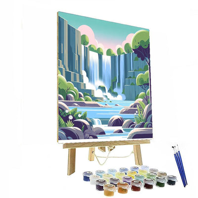 Wonderous Waterfalls Numbered Painting Kits