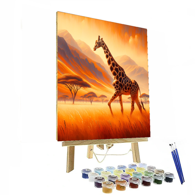 Giraffe's Grace Paint By Numbers Kits