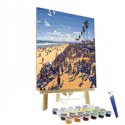 Venice Beach Boardwalk - Los Angeles Numbered Painting Kits