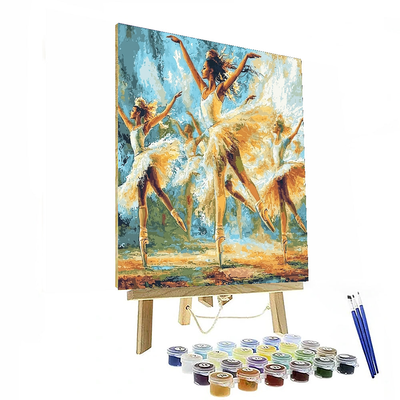 Edgar Degas Inspired Dancing Figures  Paint By Numbers Art