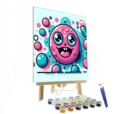 Silly Bubble Monster Painting By Numbers Kit