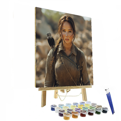 Jennifer Lawrence: The Fiery Spirit Of Katniss Everdeen Paint By Numbers Art