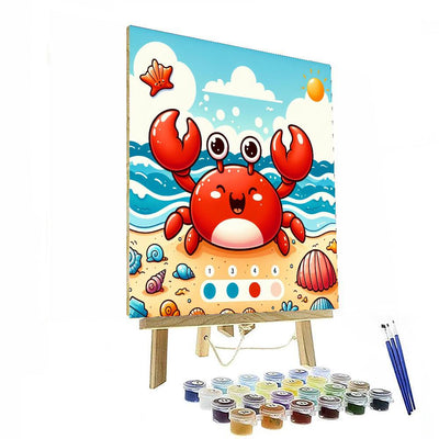 Whimsical Crab Paint By Color