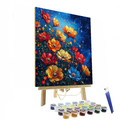 Salvador Dali Inspired Astral Flowers Paint By Numbers Kits