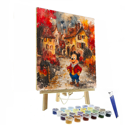 Gaston’s Adventure In The Village - Disney Inspired Painting By Numbers Kit