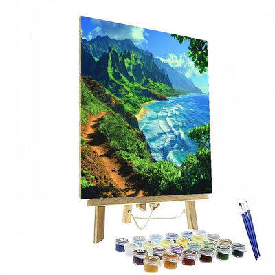 Na Pali Coast Hike Painting Number Kit