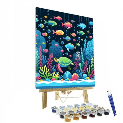 Marine Life Wonders Painting Number Kit