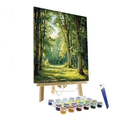 Caspar David Friedrich Inspired Nature's Embrace  Painting By Numbers Kit