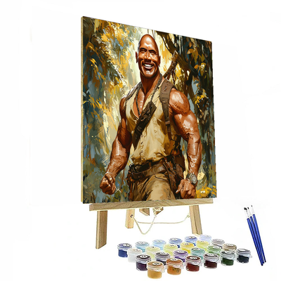 Dwayne Johnson: The Rock Of Hollywood Paint By Numbers