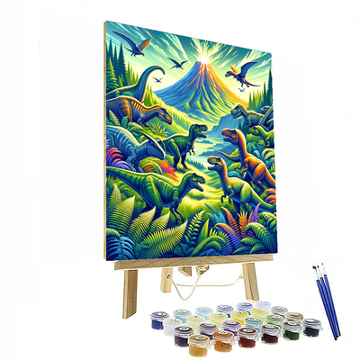 Fantastical World Of Dinosaurs DIY Paint By Numbers