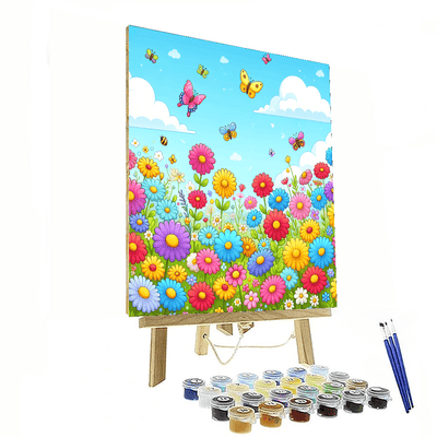 Wildflower Wonderlands Number Painting