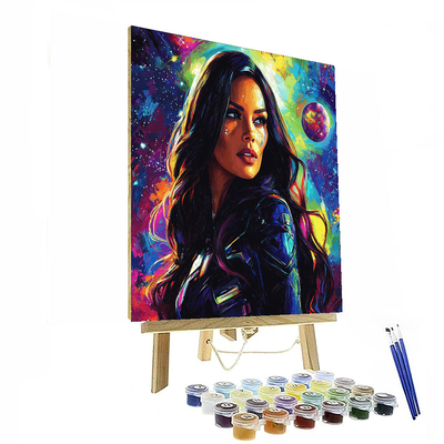 Zoe Saldana: The Celestial Warrior Of Star Trek Paint By Numbers