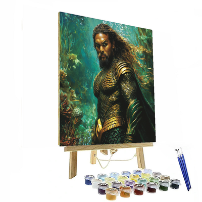 Jason Momoa: The Titan Strength Of Aquaman Paint By Numbers Art