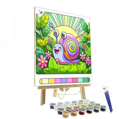 Cheerful Snail DIY Paint By Numbers