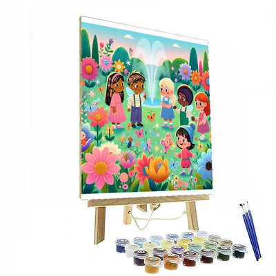 Enchanted Garden Quest Painting Number Kit